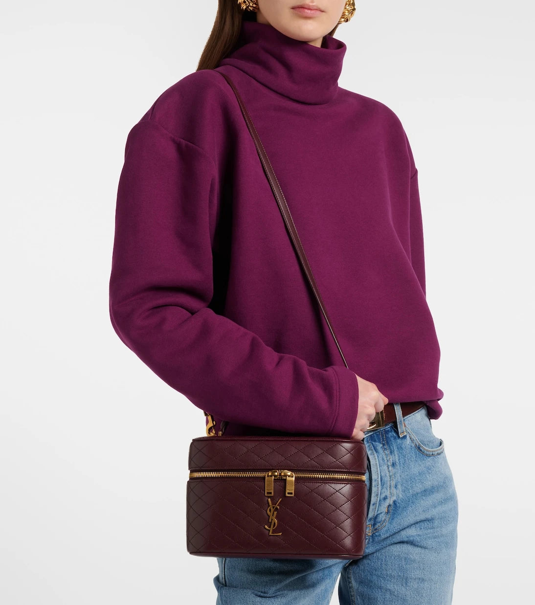 Saint Laurent - Gaby Large leather vanity bag