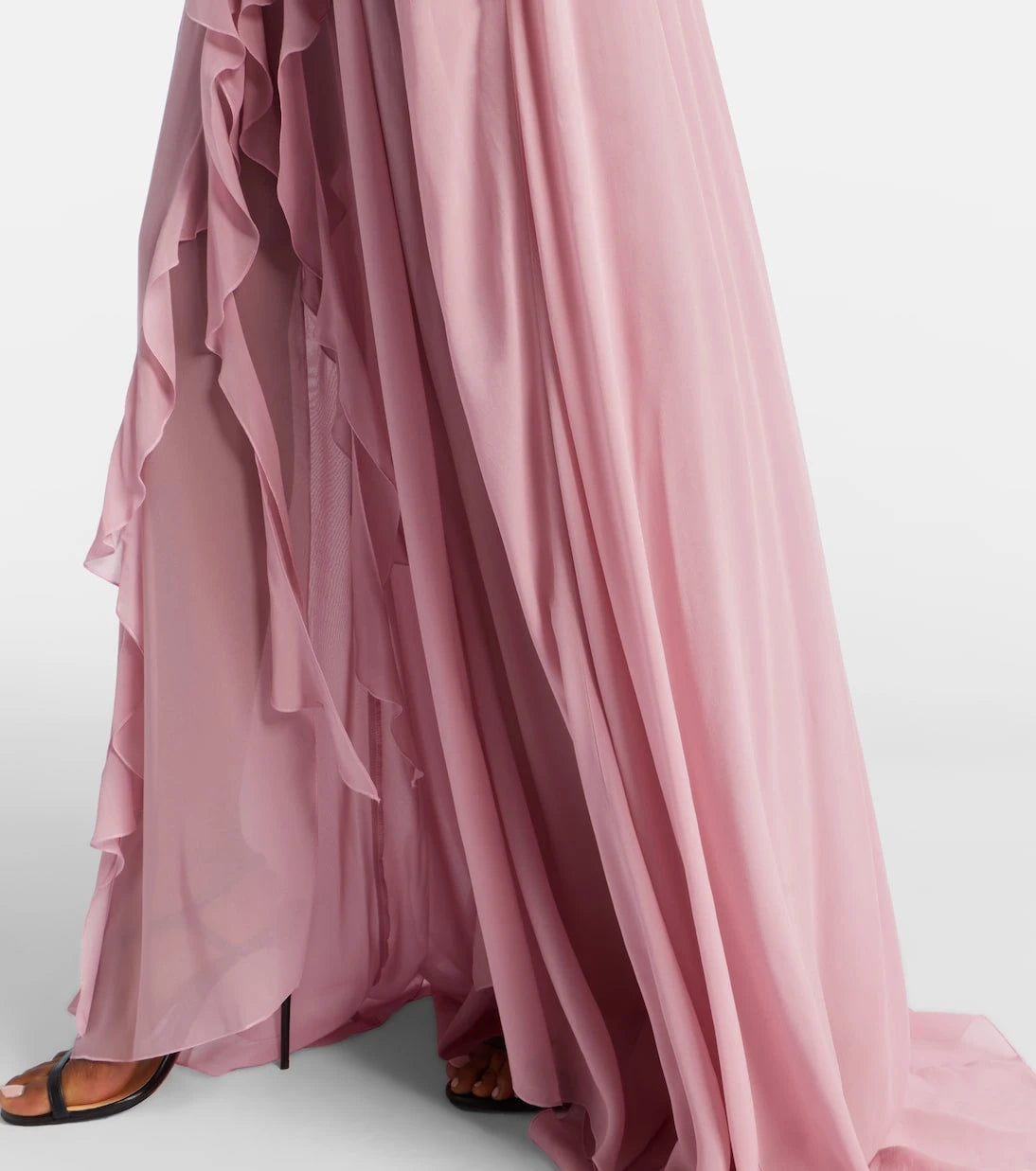 Blumarine - Ruffled georgette gown
