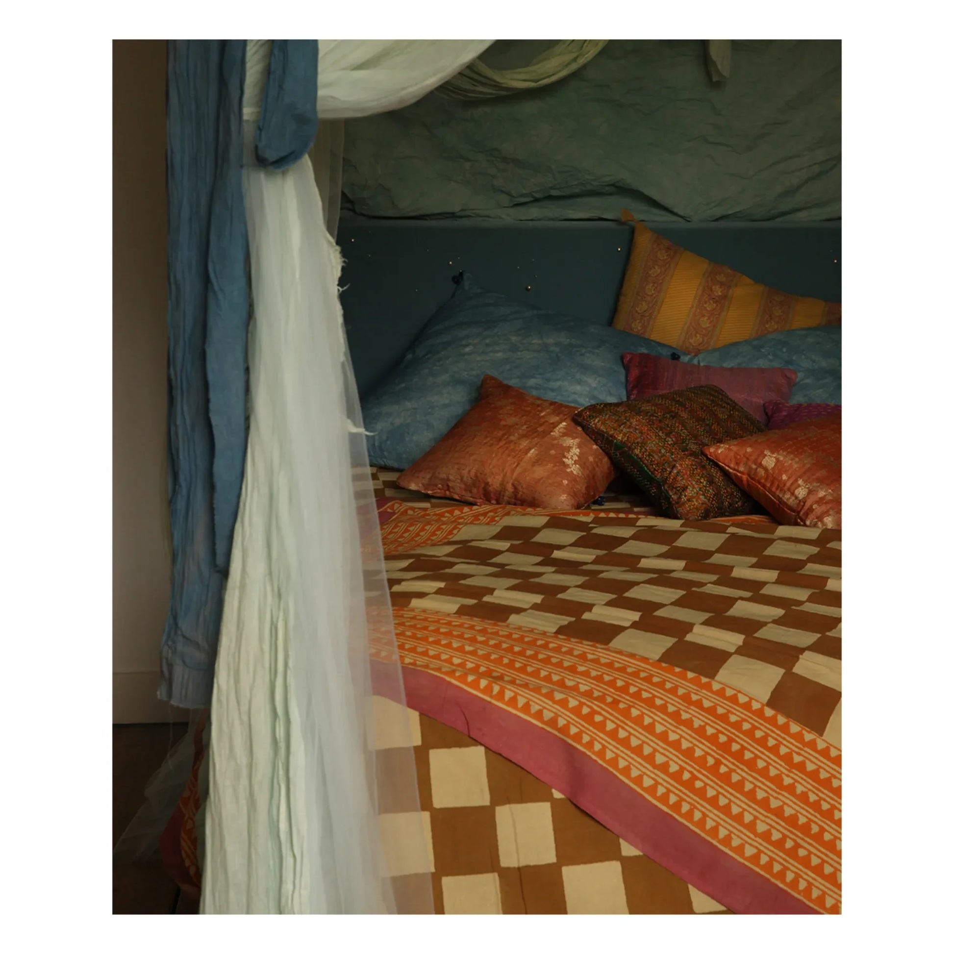Doing Goods - Checkmate throw and cotton totebag | Mustard