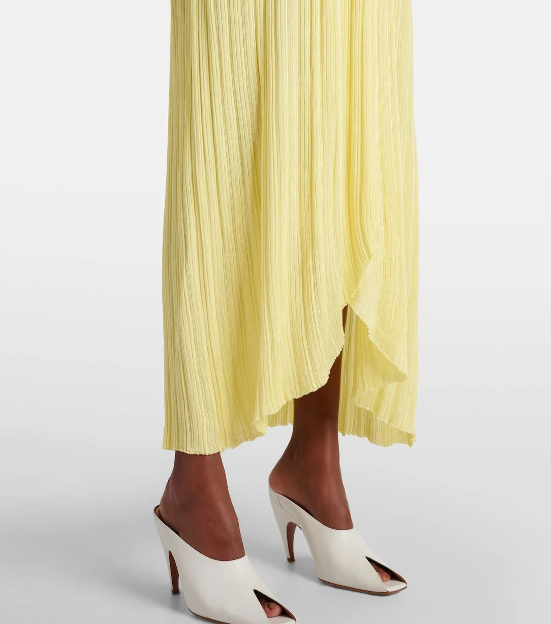 Alaïa - Pleated bustier dress