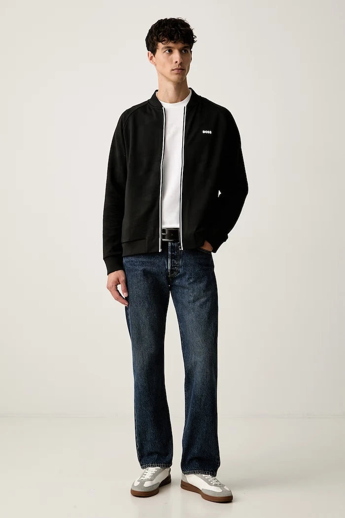 BOSS Green erkek fermuarlı sweatshirt SW_Network JQ FZ