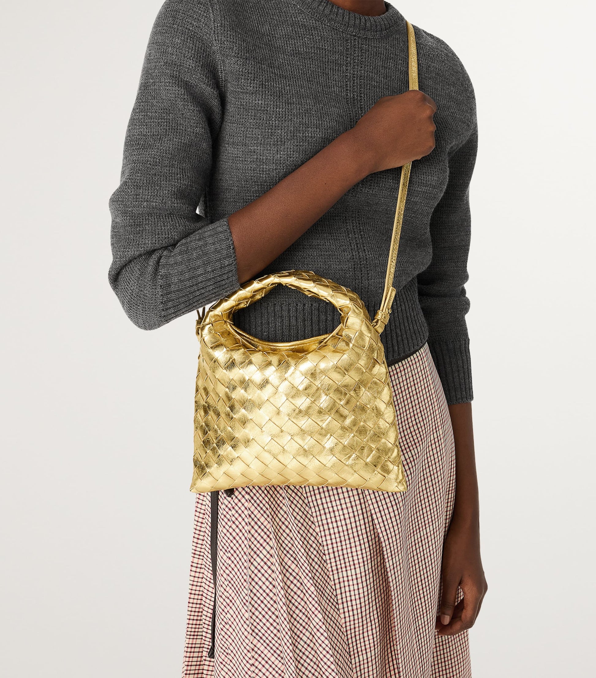 Mini Lambskin Hop Top-Handle Bag