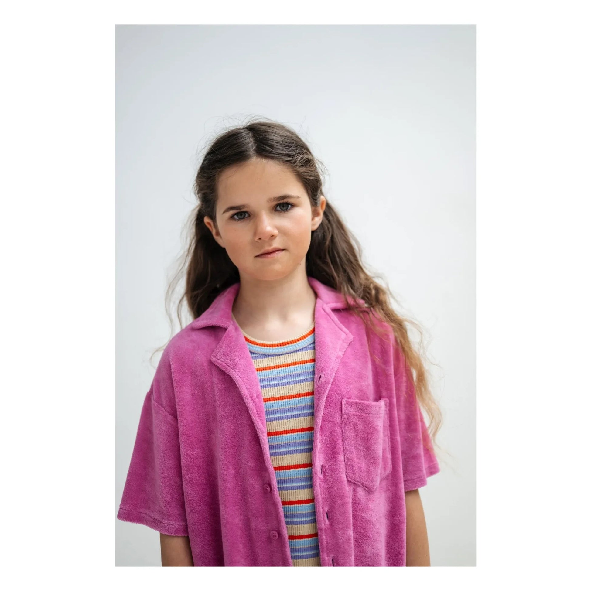 Repose AMS - Organic cotton terry shirt | Pink