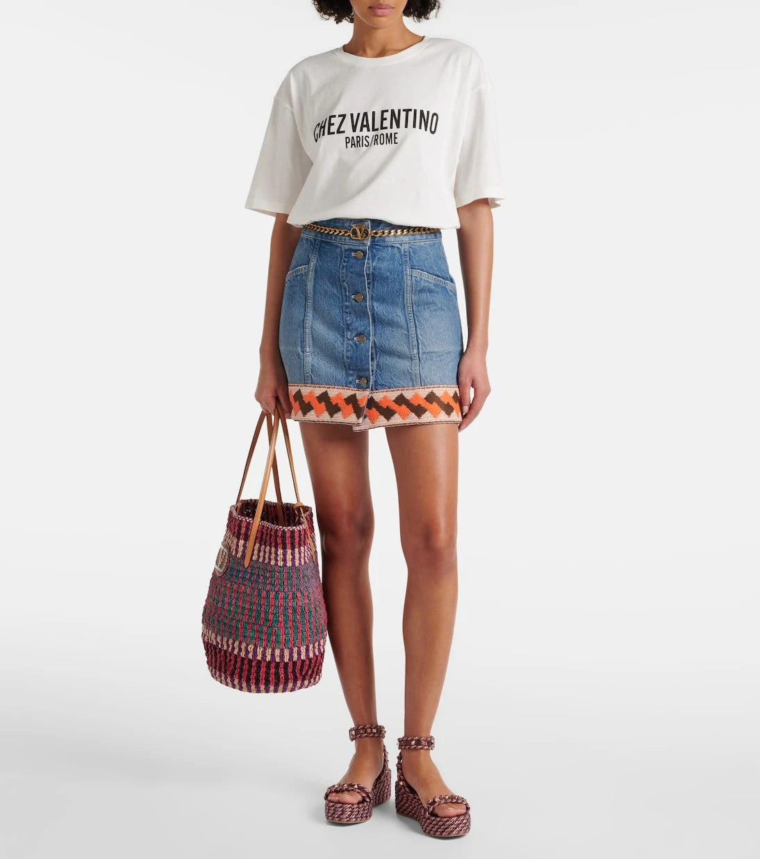 Valentino Garavani - Rockstud Torchon espadrille sandals