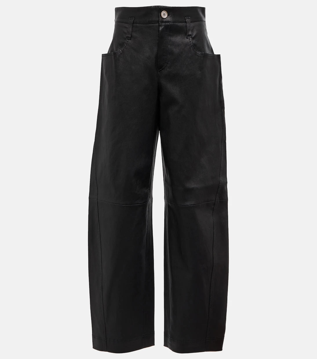 Stouls - Cassidy high-rise wide-leg suede pants