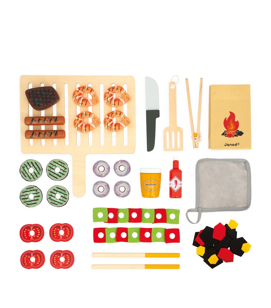 Wooden Barbeque Set