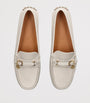 Ivory Leather City Gommino Driving Shoes