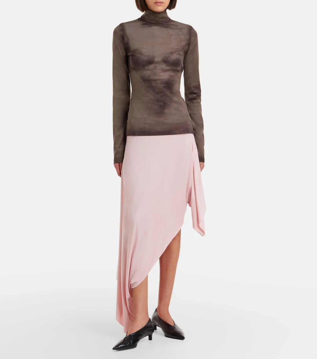 Maison Margiela - Asymmetric midi skirt