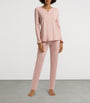 Nude Cotton-Blend Claire Pyjama Set