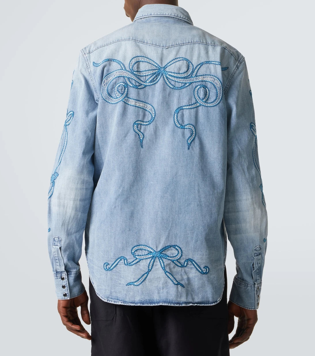Acne Studios - Embroidered denim shirt