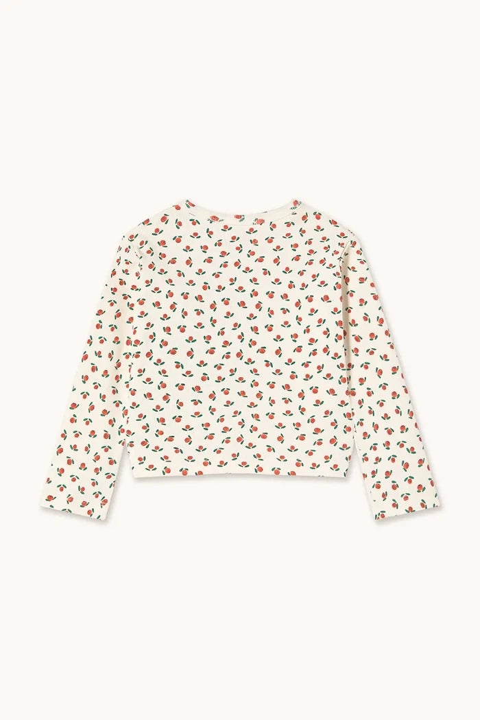 Детска блуза с дълги ръкави Tinycottons TINY ROSES RIB KIDS JACKET