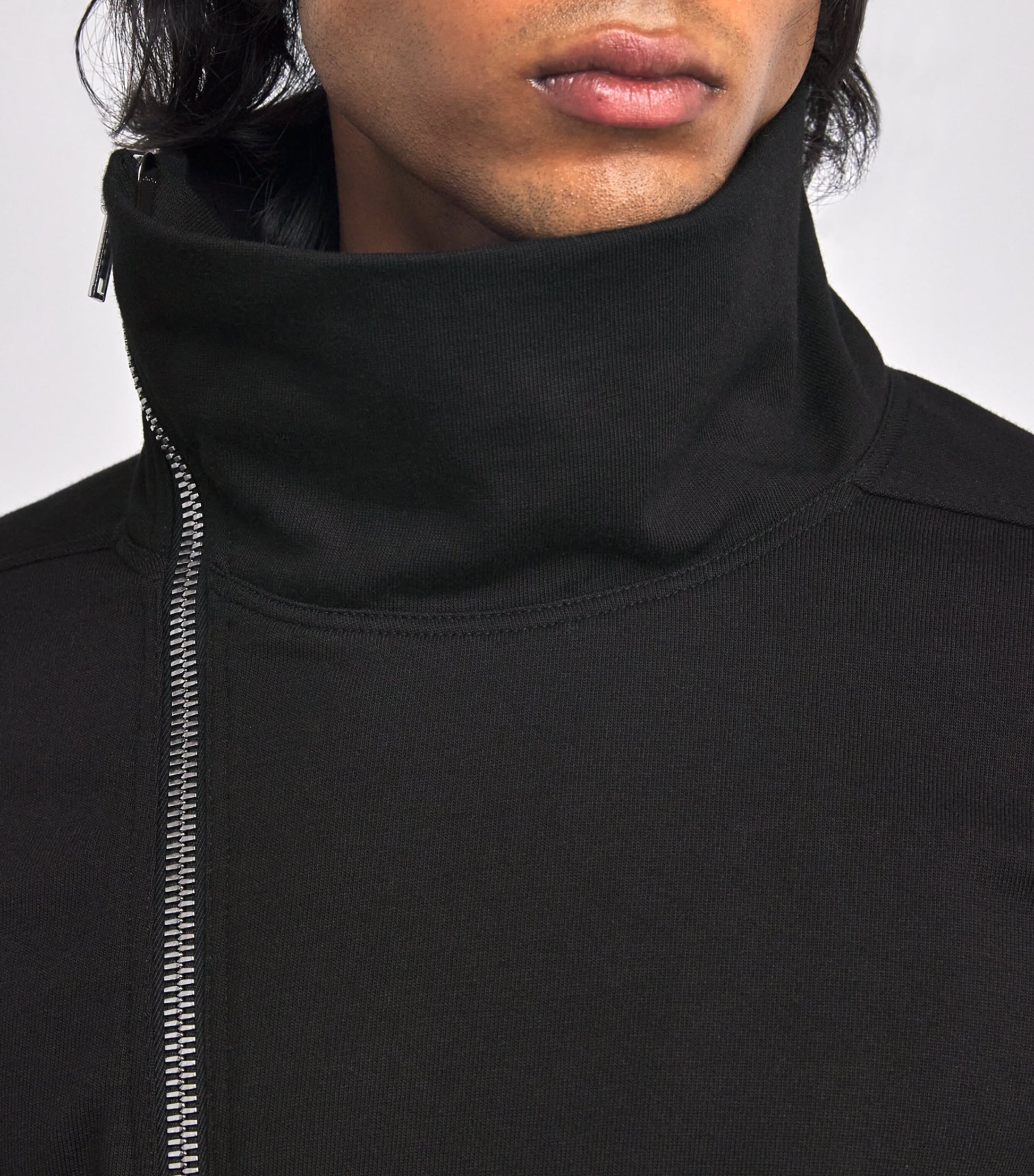 Cotton Jersey Bauhaus Cardigan BLACK