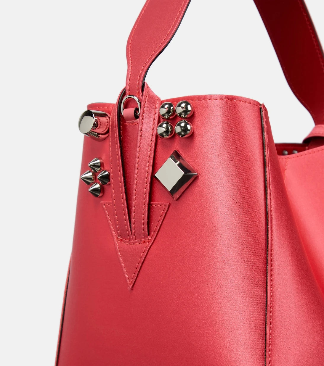 Christian Louboutin - Cabachic Mini satin bucket bag
