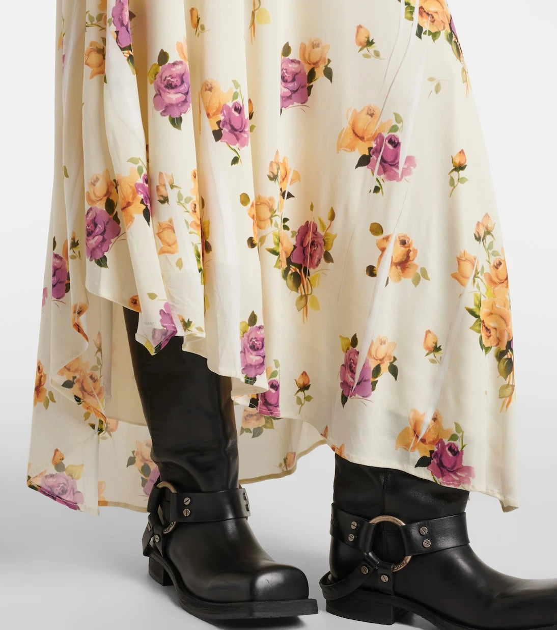Acne Studios - Edna floral asymmetric midi dress
