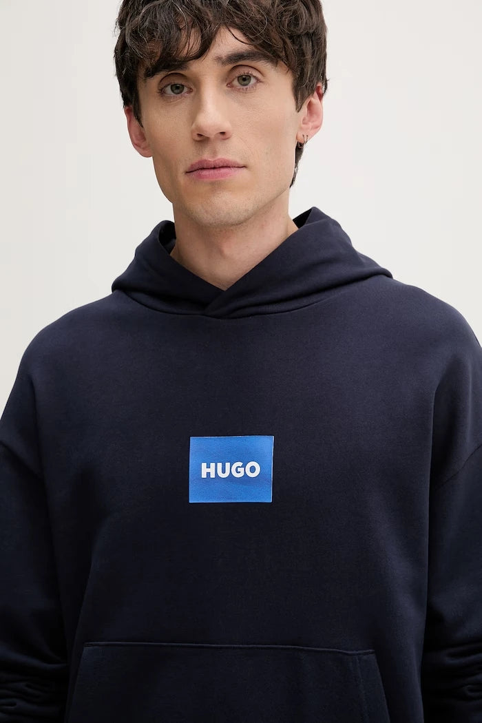 HUGO Blue erkek pamuklu kapüşonlu sweatshirt Nayohood