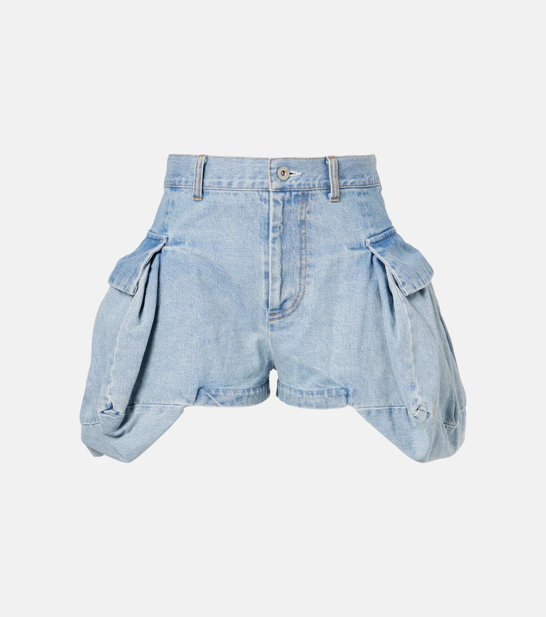 Sacai - Cargo denim shorts