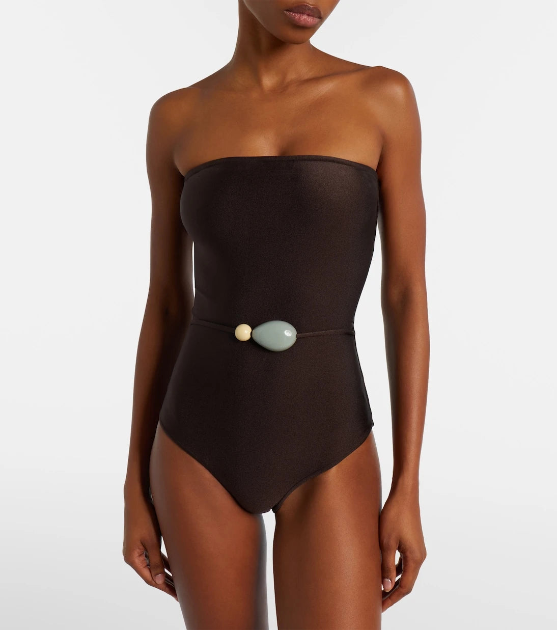 Adriana Degreas - Belted embellished swimsuit