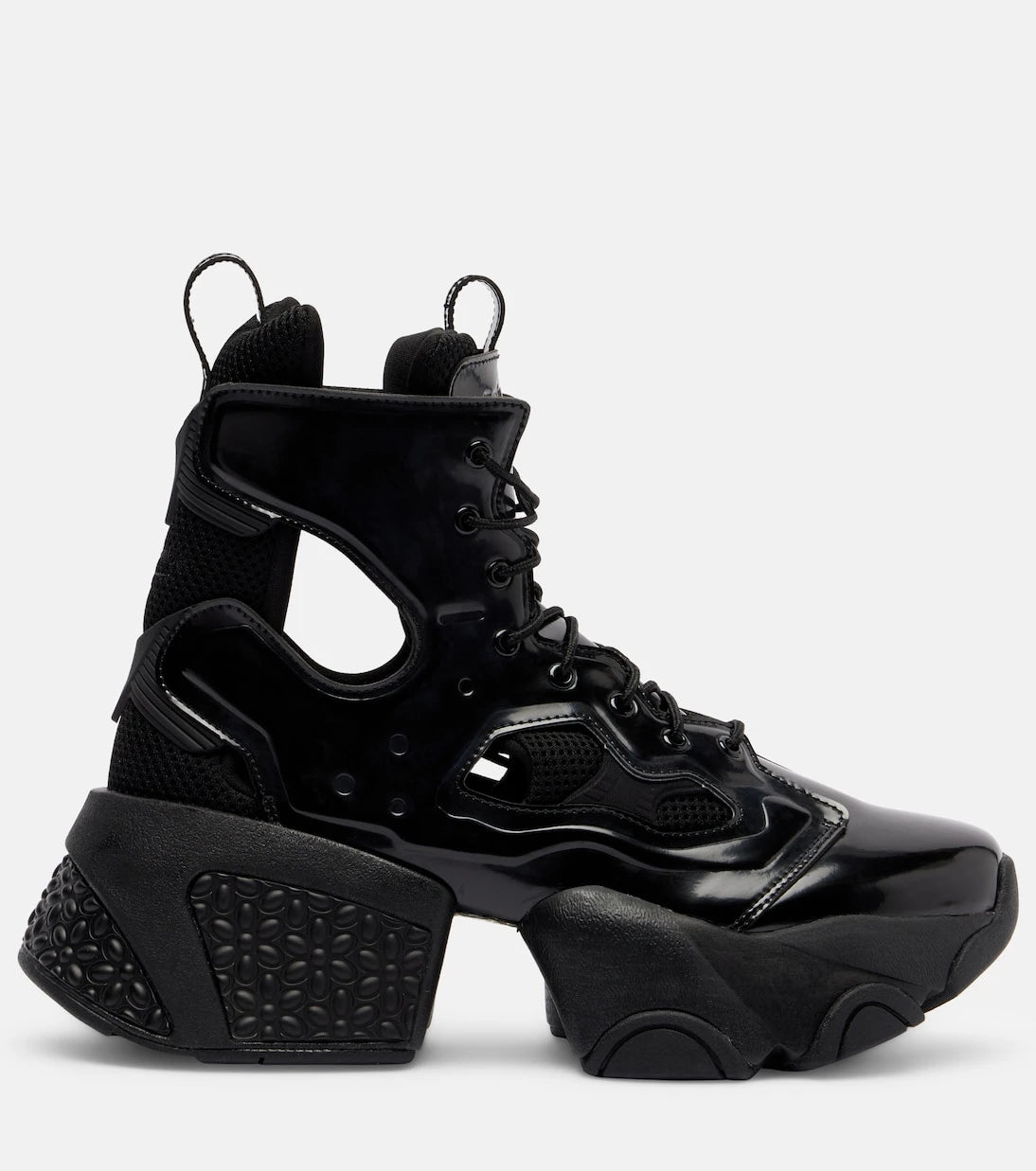 Noir Kei Ninomiya - x Reebok cutout platform ankle boots