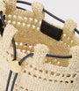 LOEWE Beige x Paula's Ibiza Raffia Drawstring Pocket Bag