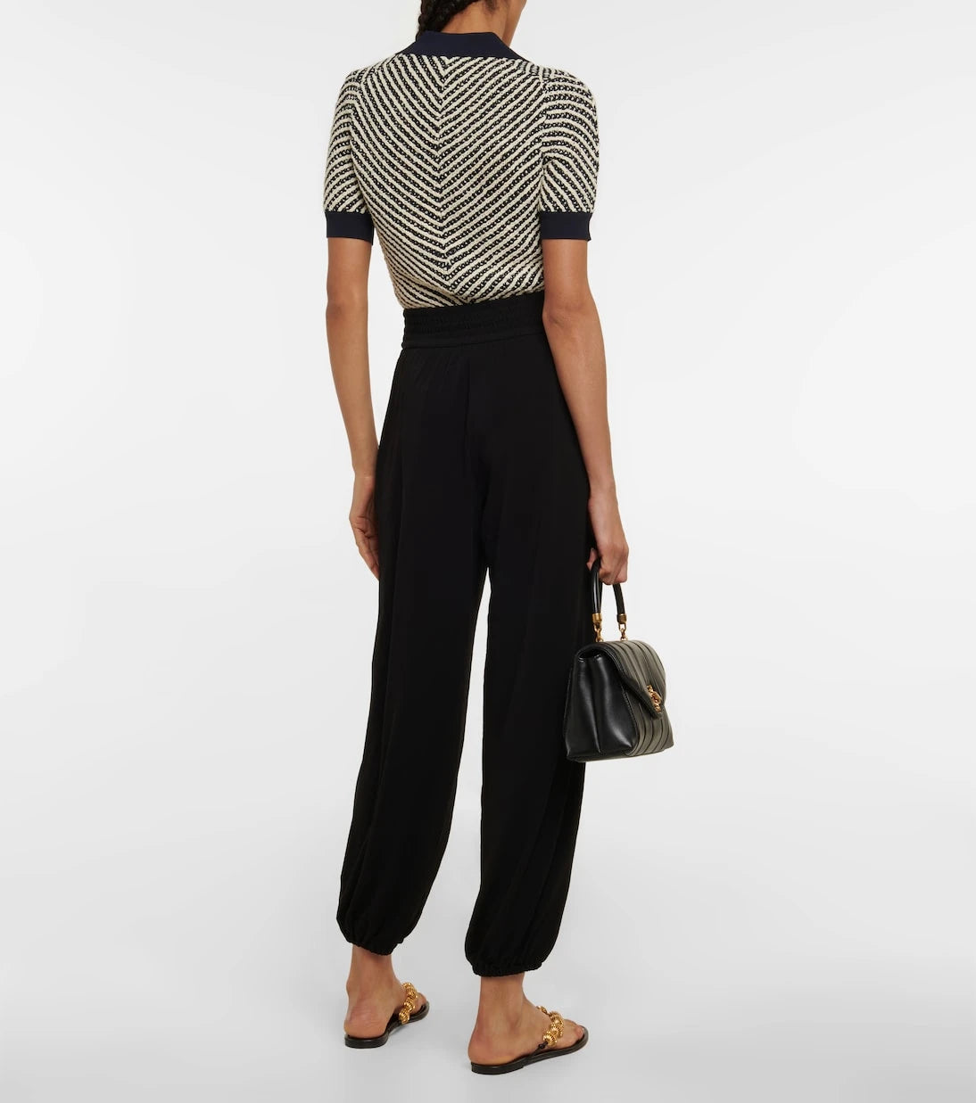Tory Burch - High-rise jersey pants