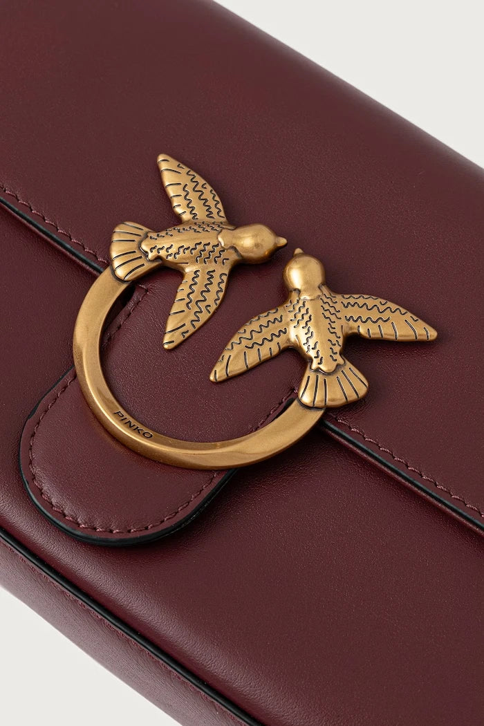 Pinko kadın deri crossbody çanta