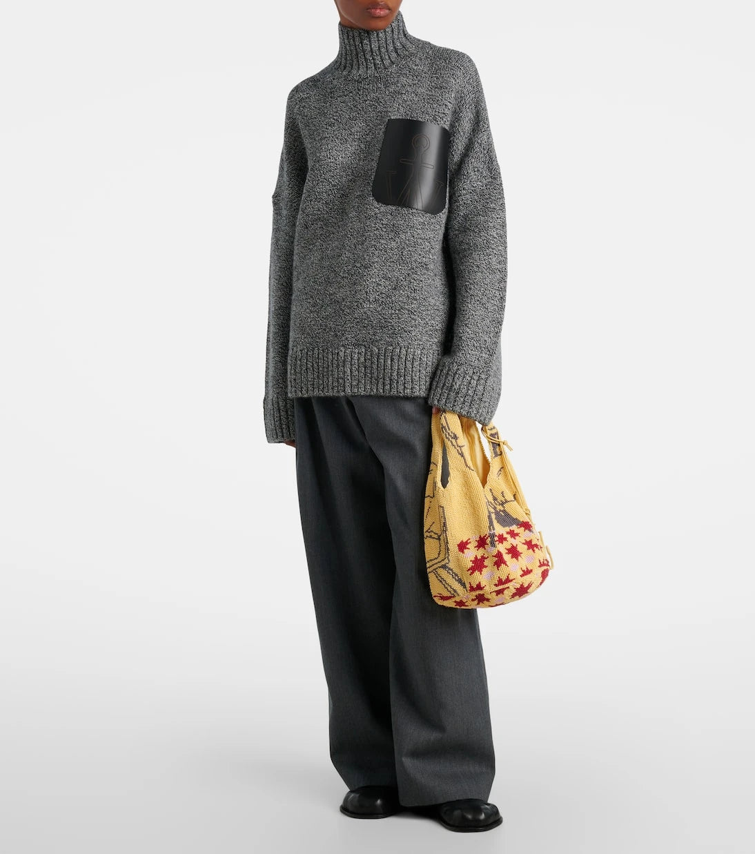 JW Anderson - Wool and alpaca-blend turtleneck sweater