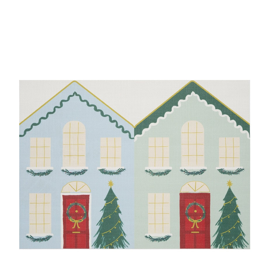 Chilewich x Meri Meri Festive Houses Placemat (34cm x 47cm)