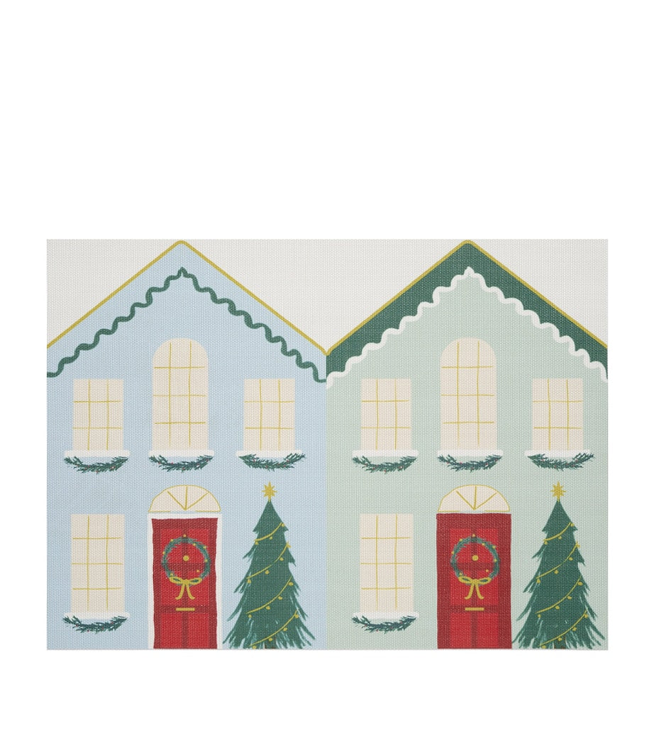 Chilewich x Meri Meri Festive Houses Placemat (34cm x 47cm)
