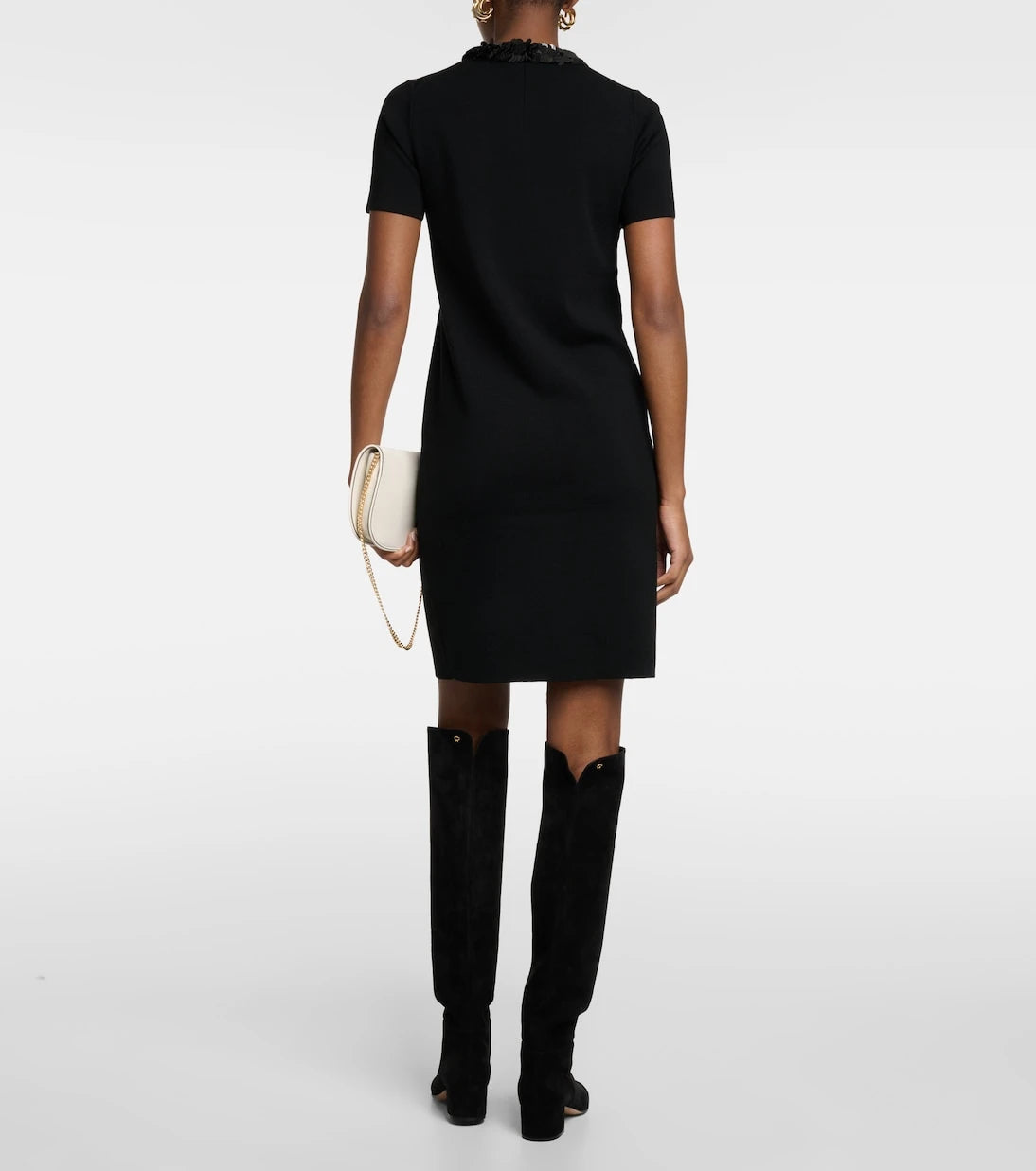 Tory Burch - Sequined wool-blend midi dress