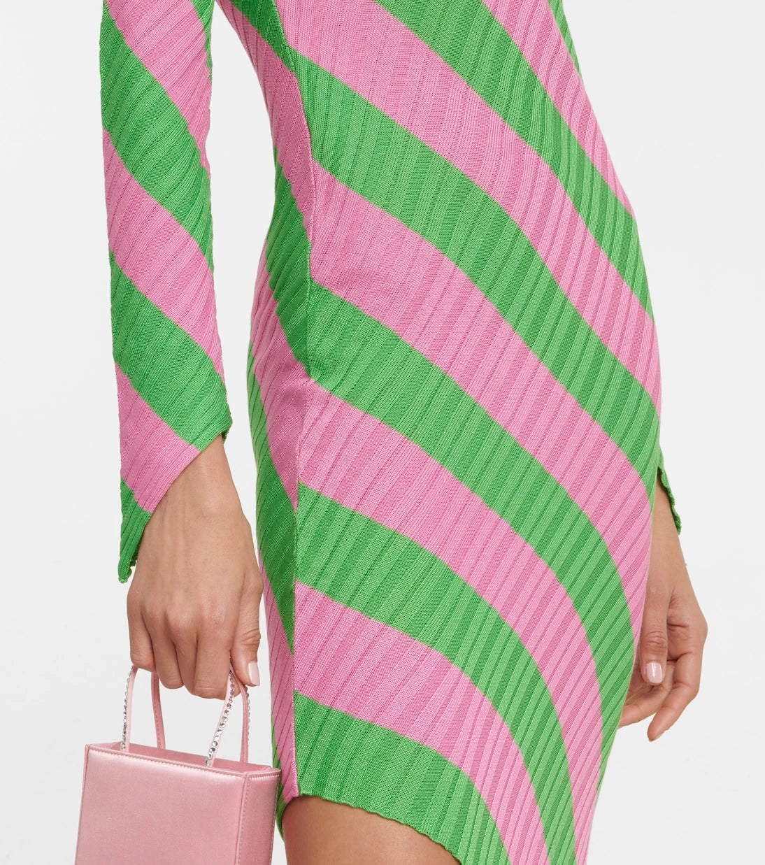 Petar Petrov - Adon silk ribbed-knit midi dress