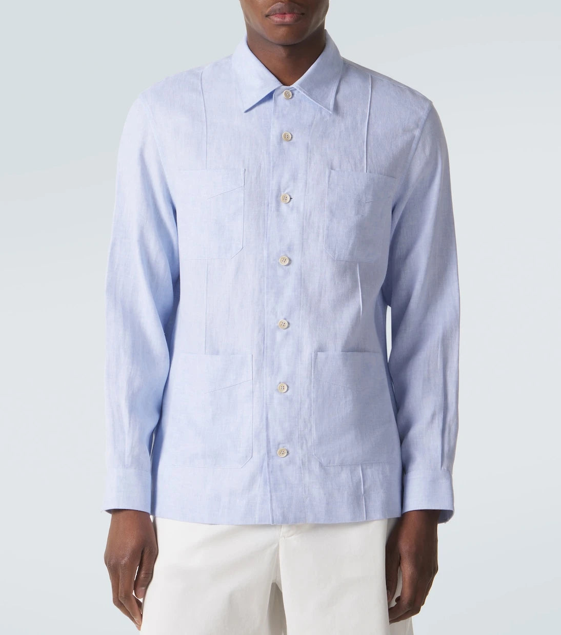 Brunello Cucinelli - Linen and cotton-blend shirt