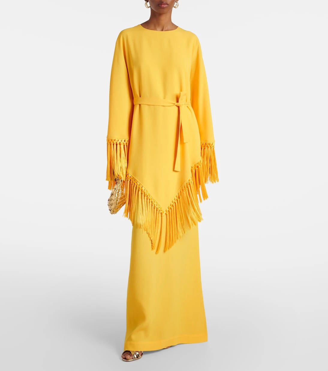 Taller Marmo - Fringed crêpe cady kaftan