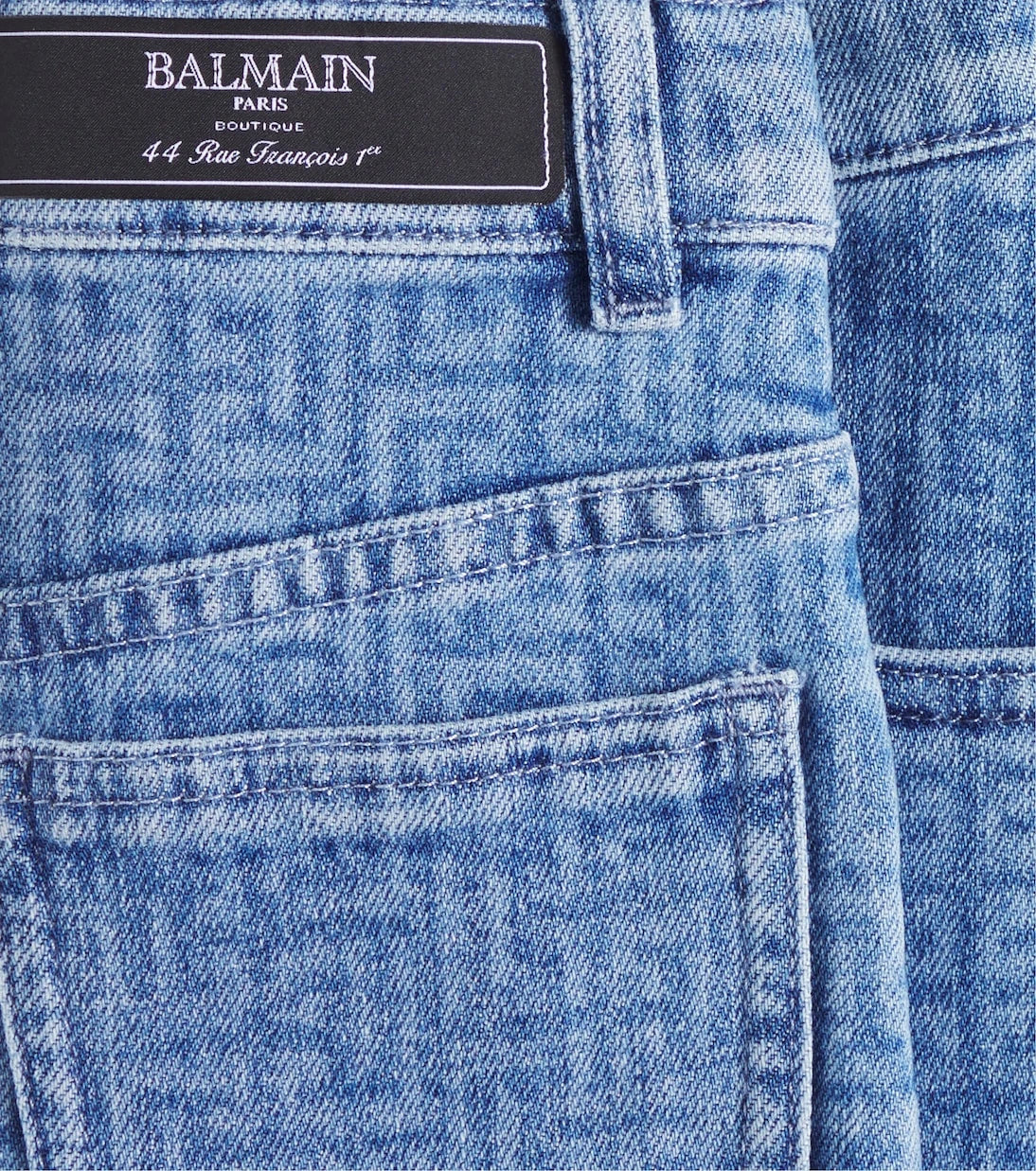 Balmain Kids - Monogram denim skirt