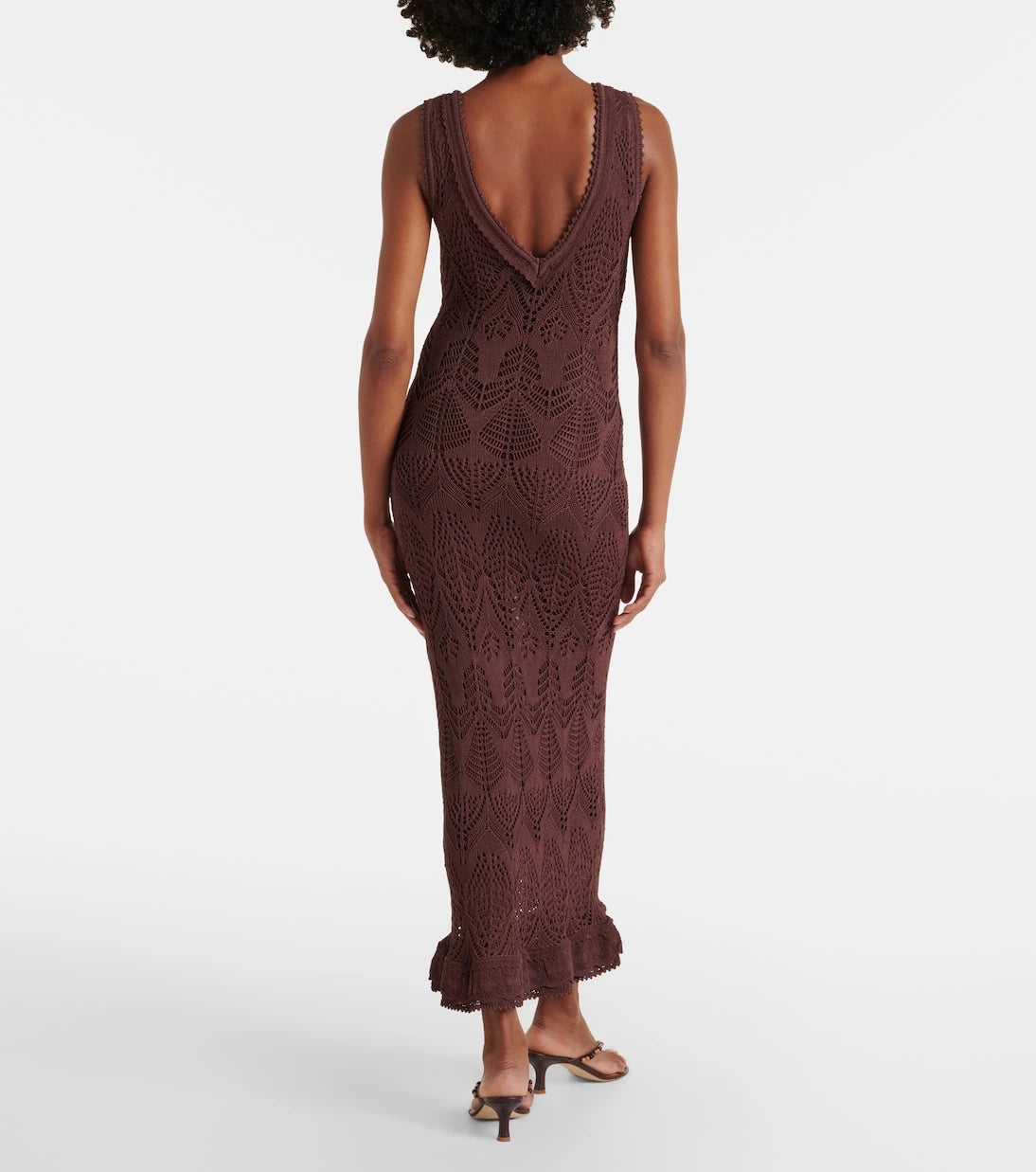Staud - Roan open-knit midi dress