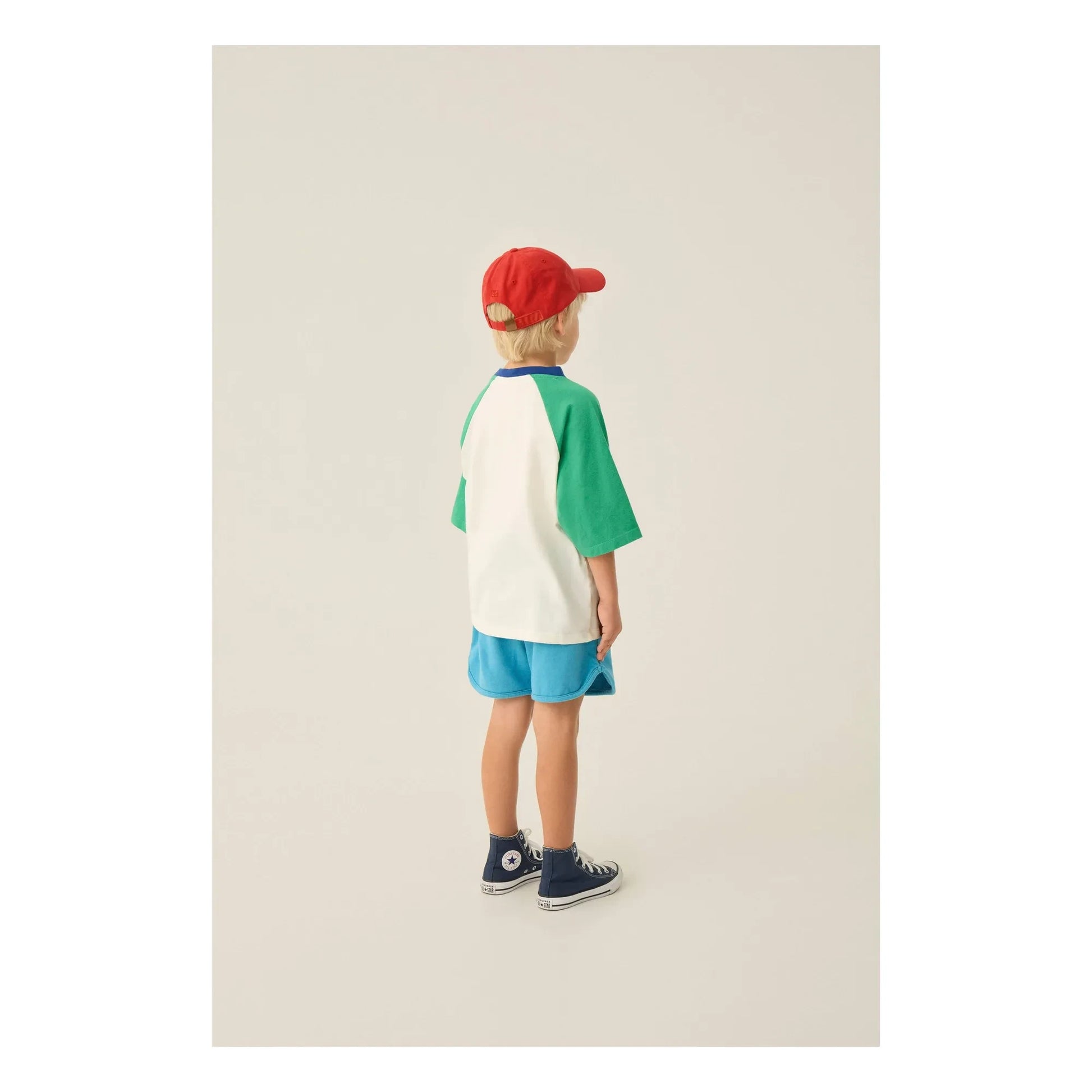 The Campamento - Oversize Color Block T-shirt | Ecru