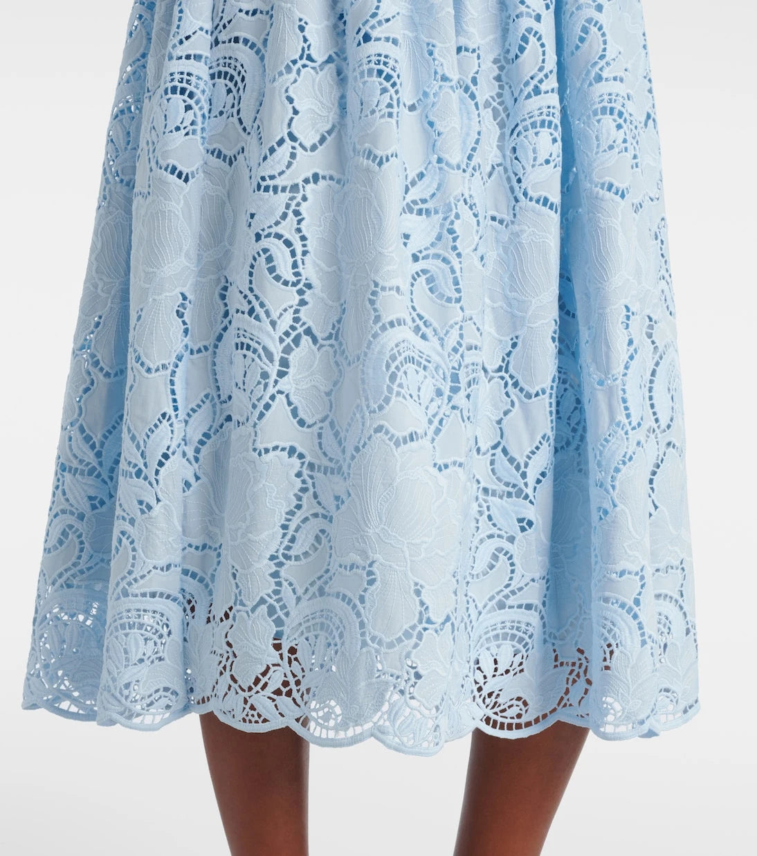Erdem - Laser-cut pleated skirt