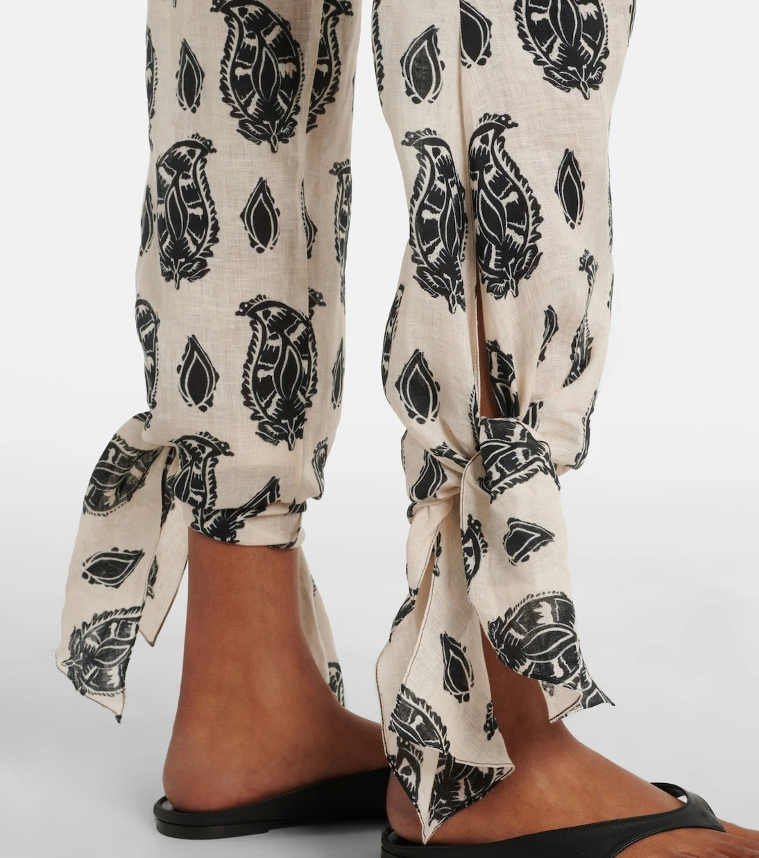 Johanna Ortiz - Printed linen wide-leg pants