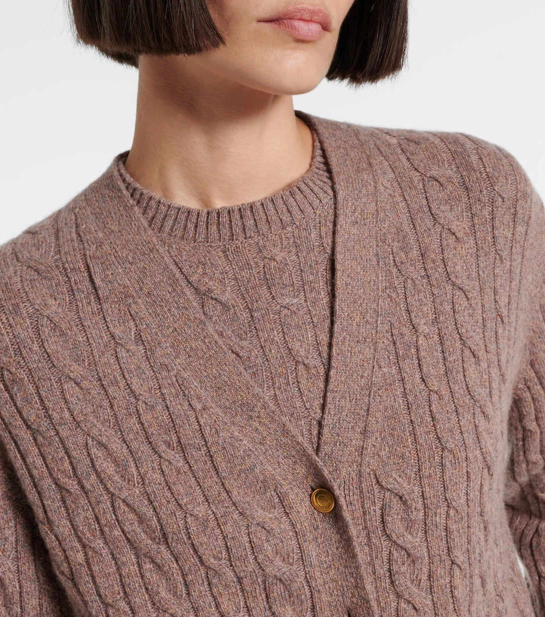 Loro Piana - Treccia cable-knit cashmere cardigan