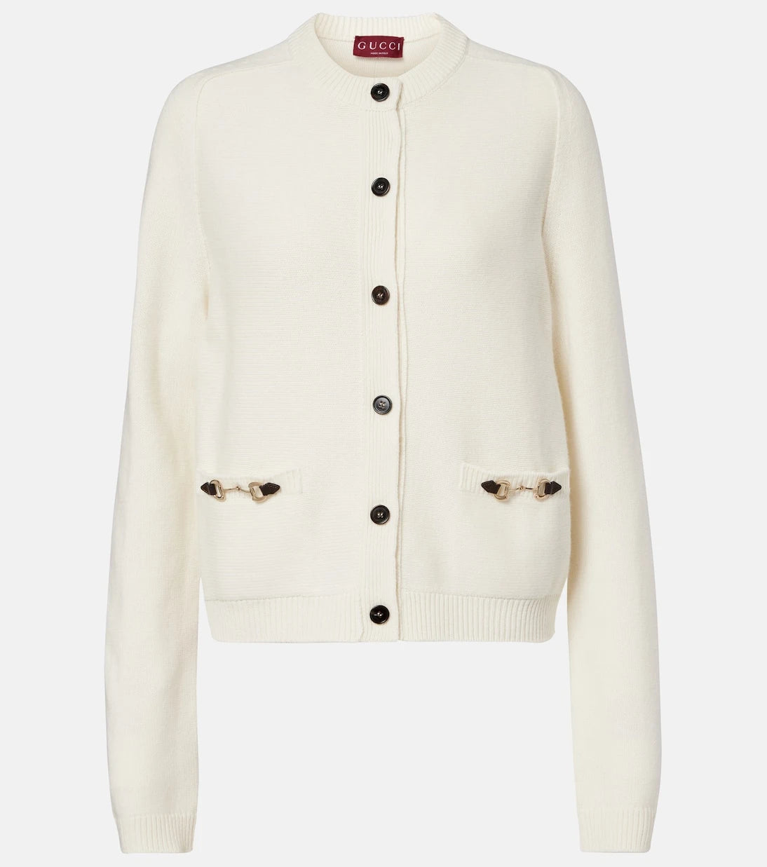 Gucci - Horsebit wool and cashmere cardigan