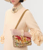 Small Silk Embellished Vain Shoulder Bag