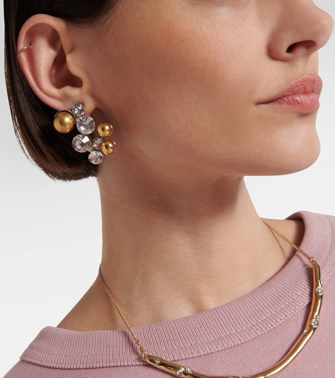 Dries Van Noten - Crystal-embellished drop earrings
