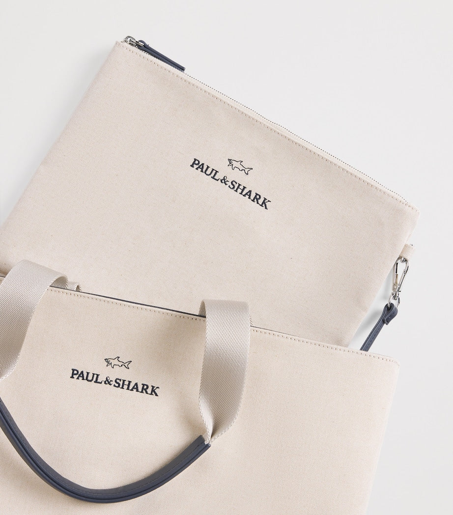 Paul & Shark Cotton-Blend Canvas Tote Bag