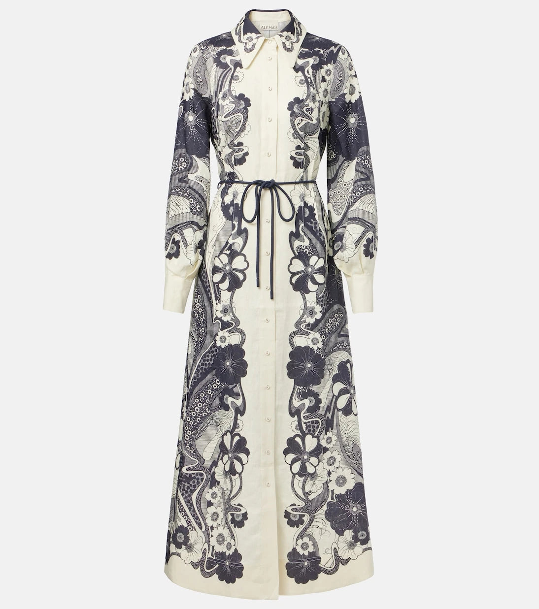 Alémais - Mickey printed linen shirt dress
