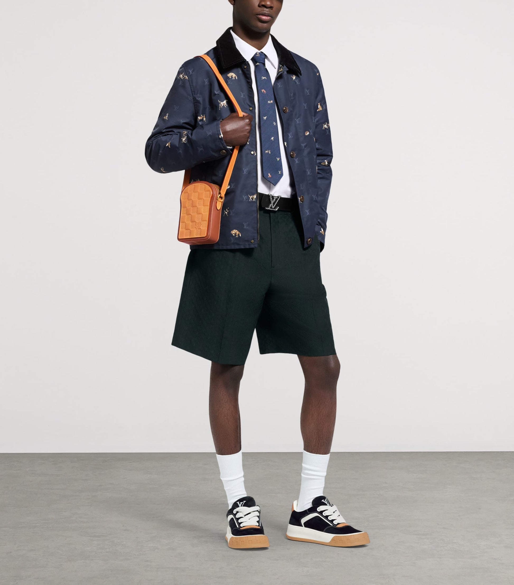 LOUIS VUITTON Suede Tilted Low-Top Sneakers