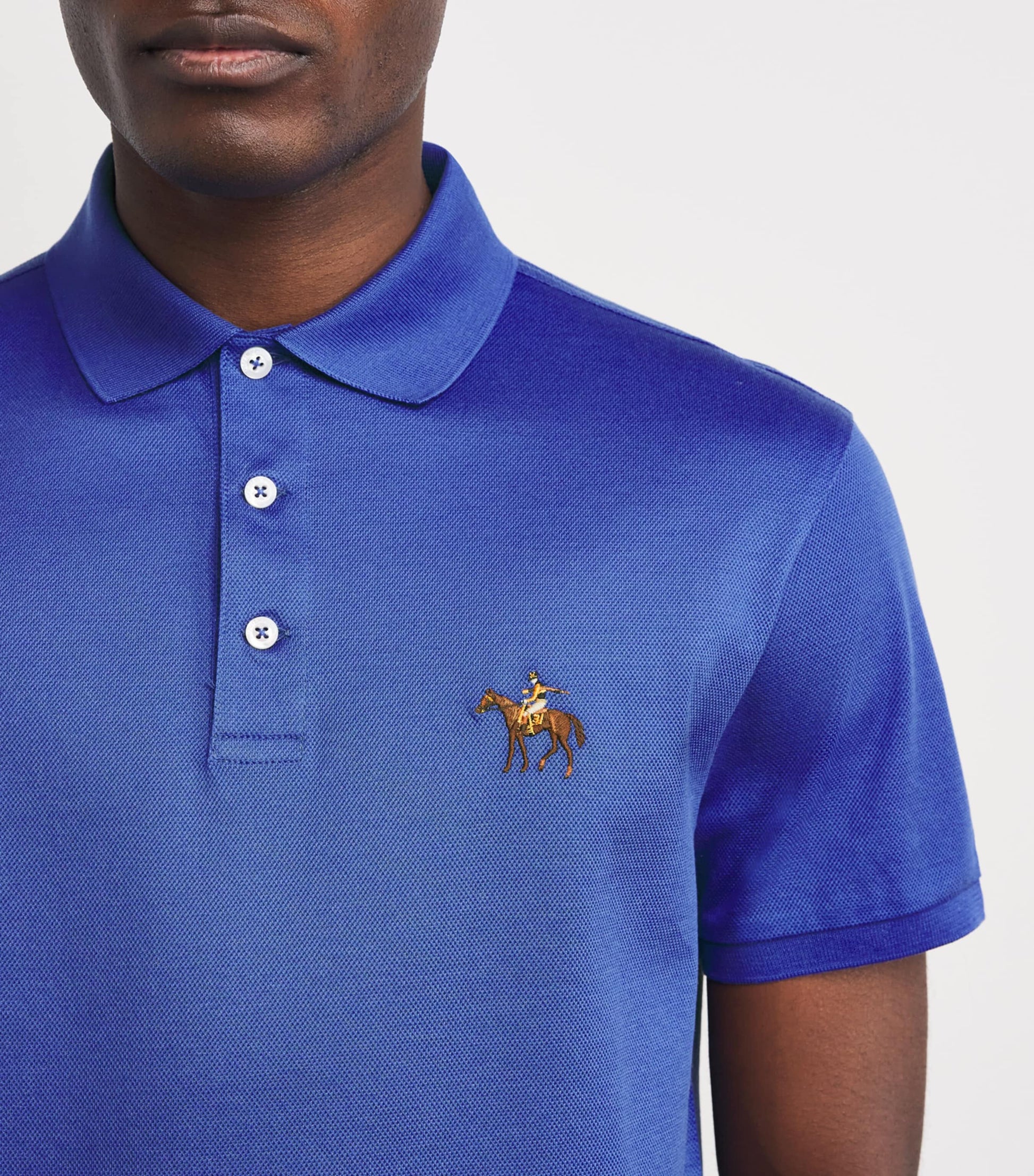 Ralph Lauren Purple Label Cotton Standing Horse Polo Shirt