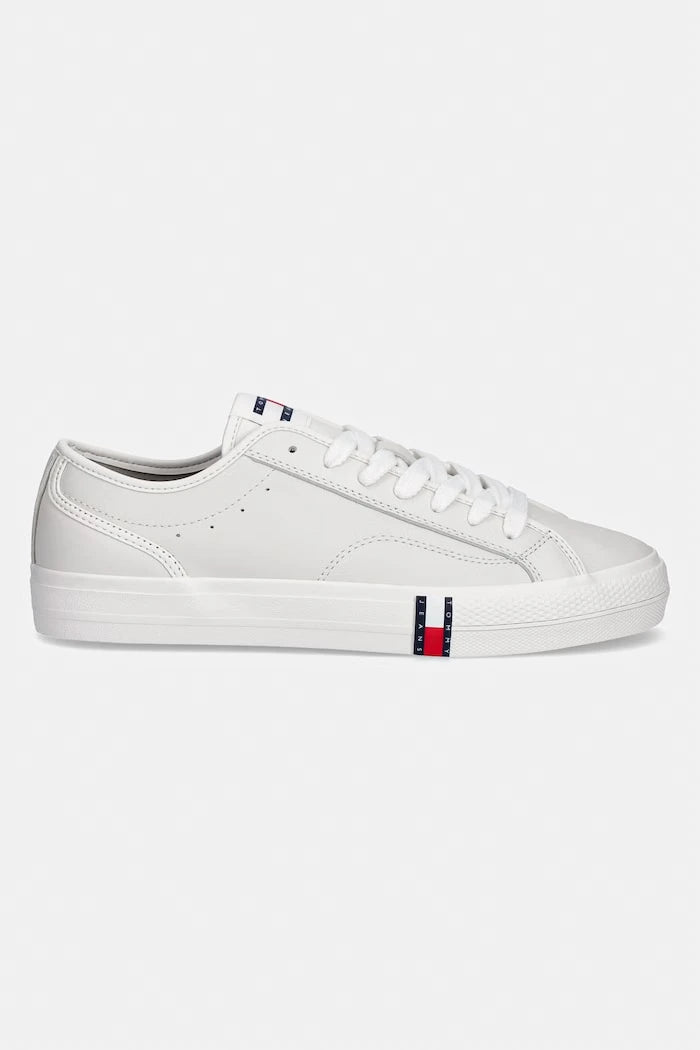 Tommy Jeans ARCHIVE VULC. Y2K LONG LACE düşük kesim erkek deri spor ayakkabı