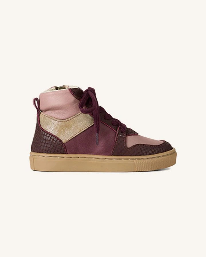 Petit Nord - Mountain Lace-up Sneakers | Aubergine