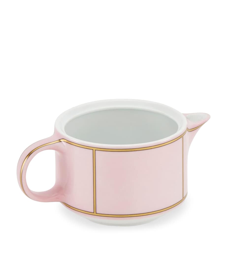 GINORI 1735 Porcelain Colonna Diva Rosa Milk Jug (300ml)
