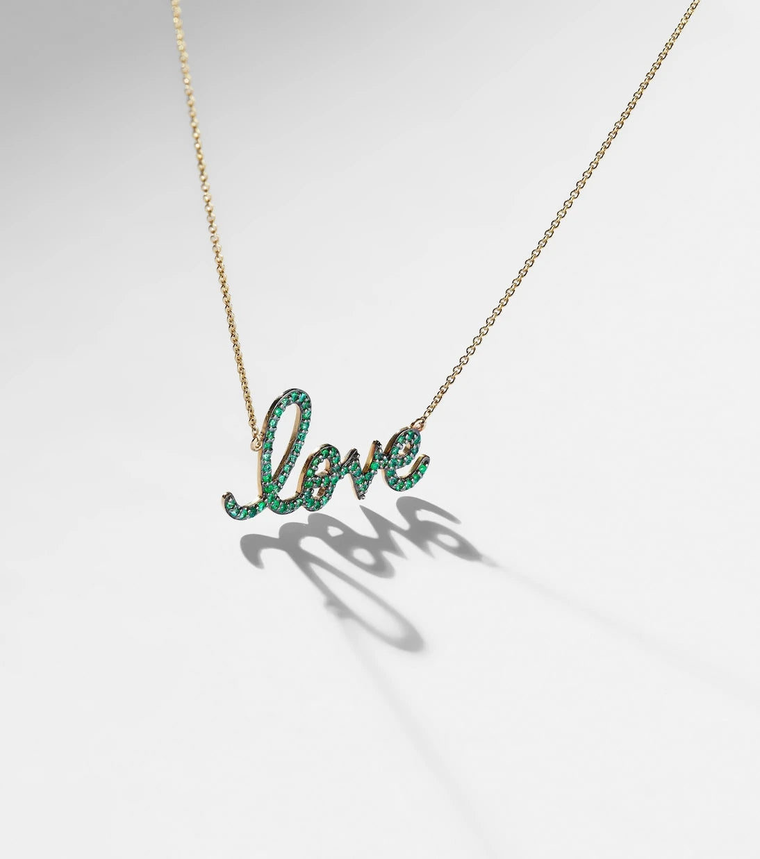 Sydney Evan - Love 14kt gold necklace with diamonds
