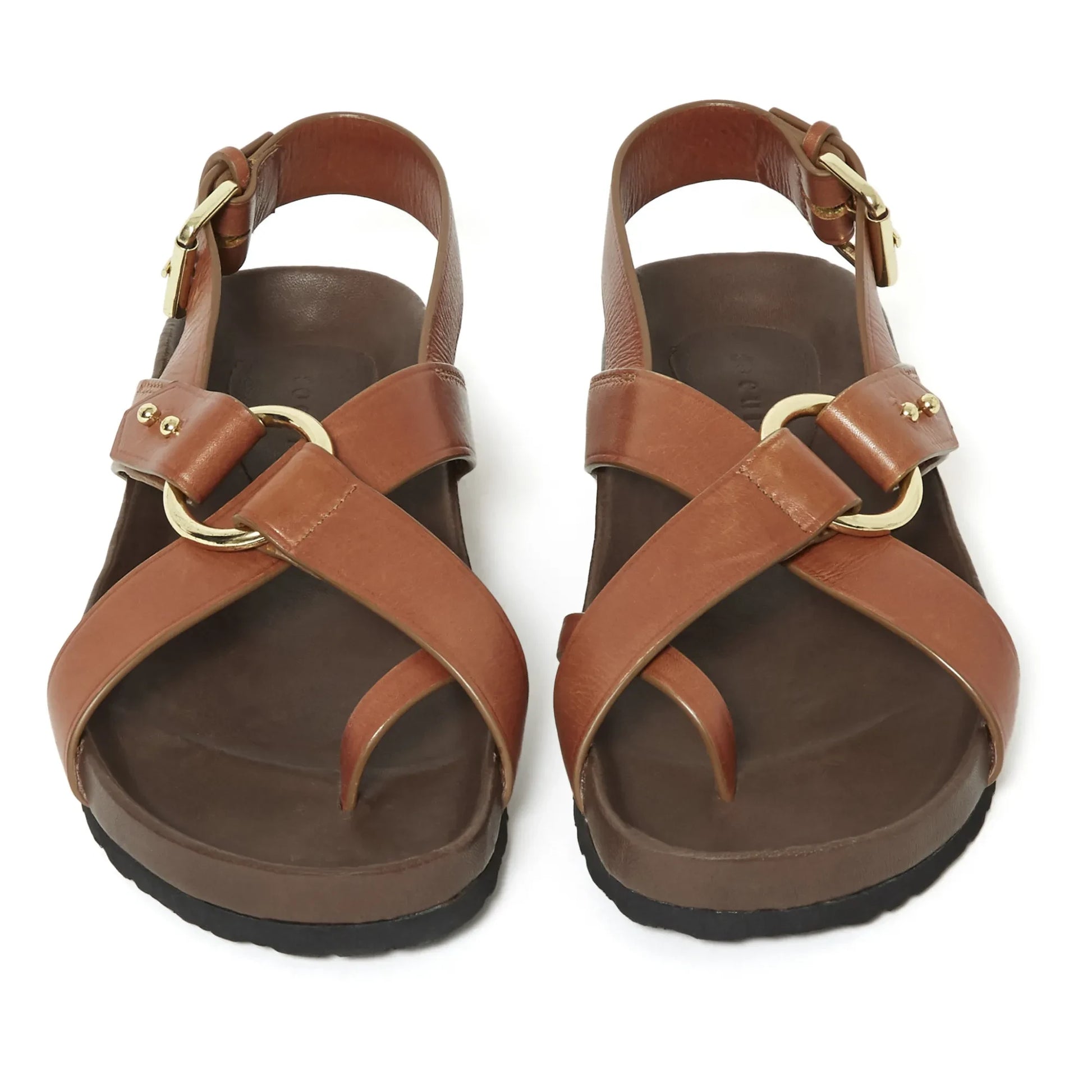 Soeur - Mexico Leather Sandals  | Cognac